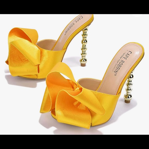 COPY - NWT Cape Robbin Salsa Heels for Women, Oval Open Toe Shoes Heels, MULTI …